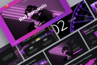 Orchid Funk PowerPoint Template